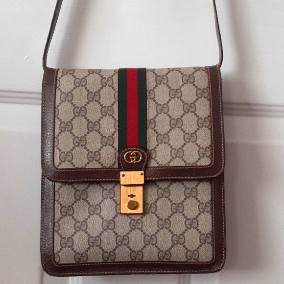 VINTAGE GUCCI PARFUMS Sherry line Shoulder bag. - Picture 1 of 17
